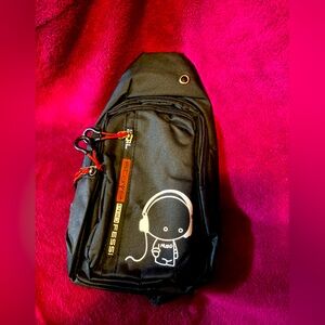 NWT-Chest Bag 2024 New Casual Fashion Shoulder Bag Black Crossbody Backpack